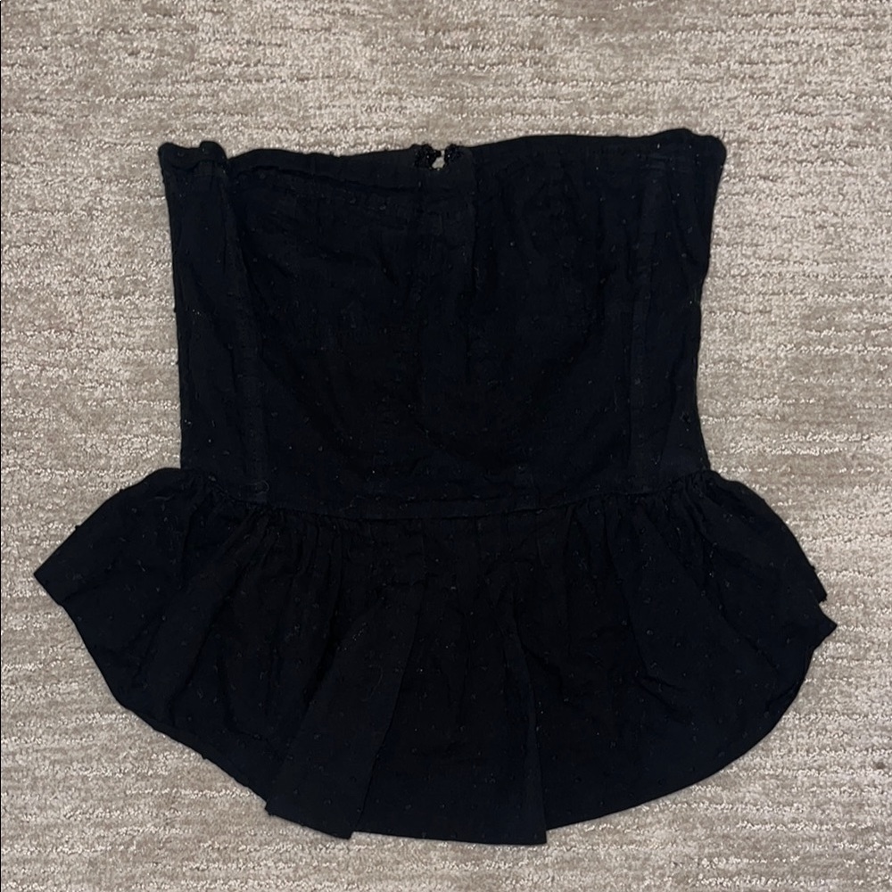 Sans Souci Black Textured Top